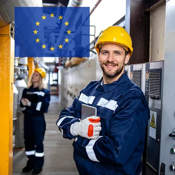 EU electricians attending a VDE 1000-10 training session in Germany to maintain professional competence and meet legal qualification requirements.